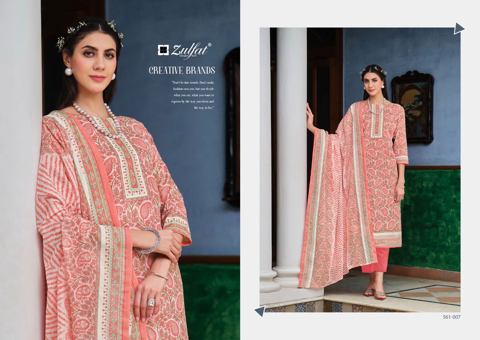 Farhana Vol 8 By Zulfat Cotton Printed Pakistani Dress Material Orders In India