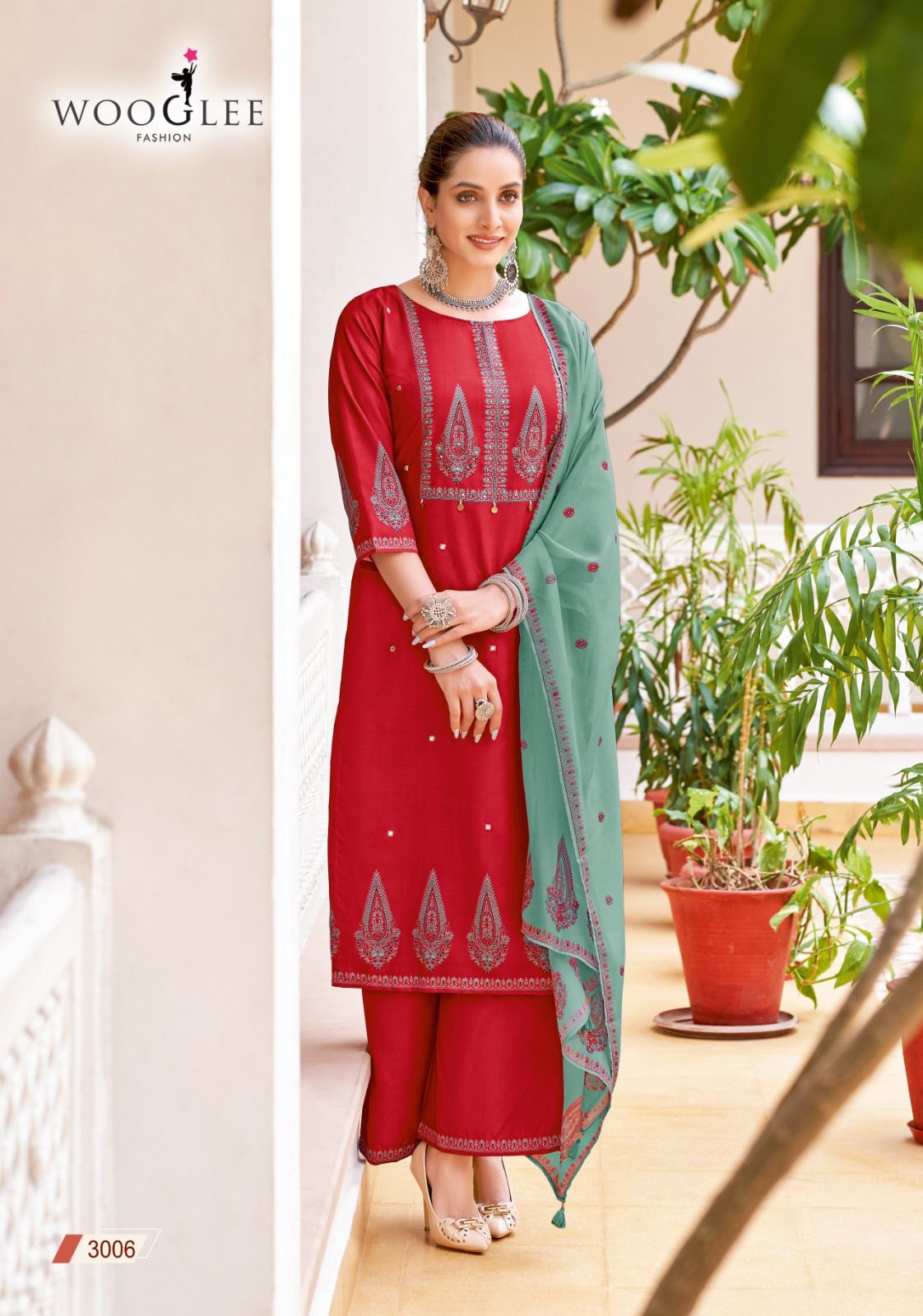 Swaraj By Wooglee Viscose Weaving Kurti With Bottom Dupatta Orders In India