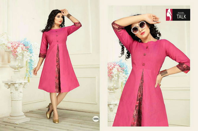 Ft Freny 2 Latest Designer Regular Wear Handloom Cotton Fancy Designer Kurtis Collection
