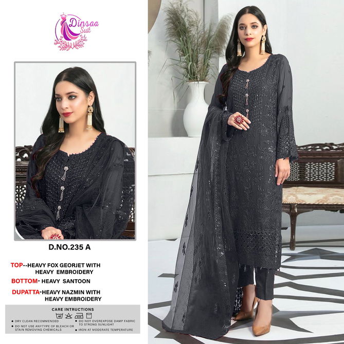 Dinsaa Suit DN 235 Series Wholesale Salwar Suits in India