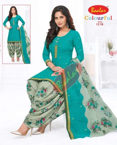 Baalar Colourful 12 New Cotton Printed Regular Wear Ready Made Dress Collection