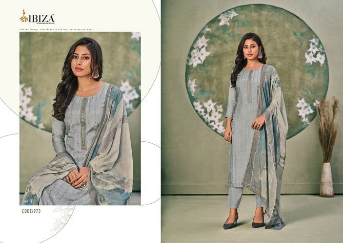 Ibiza Flora Masleen With Fancy Embroidery Festive Wear Exclusive Latest Salwar Kameez Collection
