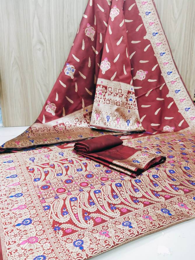 Janki BJ630 Latest Designer Festive Wear Banarasi Jacquard Saree Collection