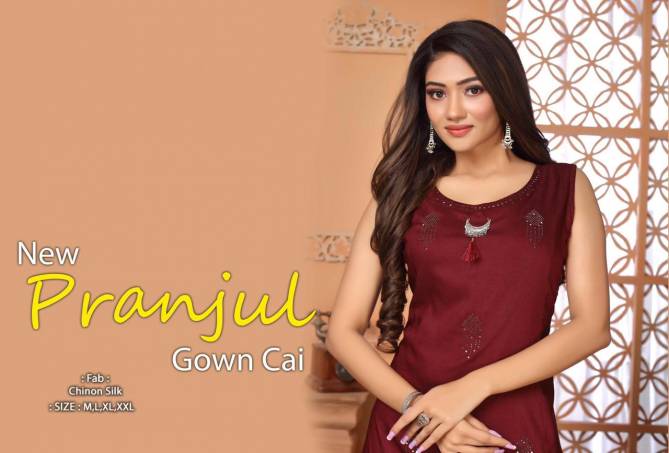 Beauty Queen New Pranjul Heavy Designer Ethnic Wear Anarkali Kurti Collection