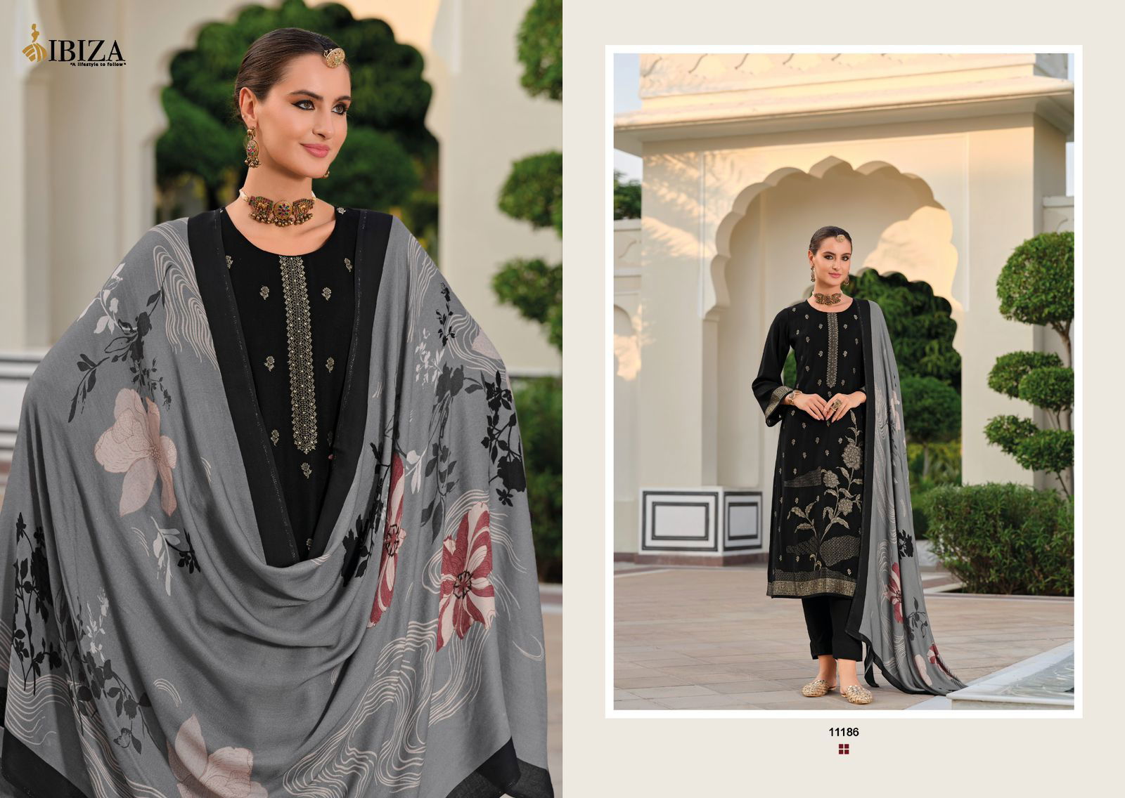 Khayaal By Ibiza Pashmina Dress Material Wholesale Market In Surat