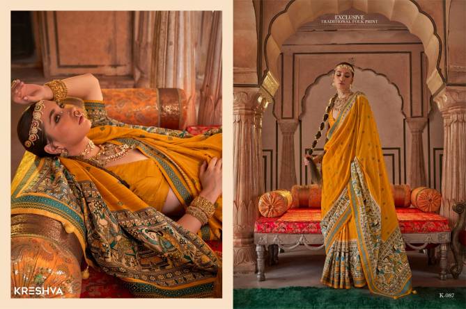 Sannari By Kreshva Poly Viscose Silk Wedding Wear Saree Online Wholesale