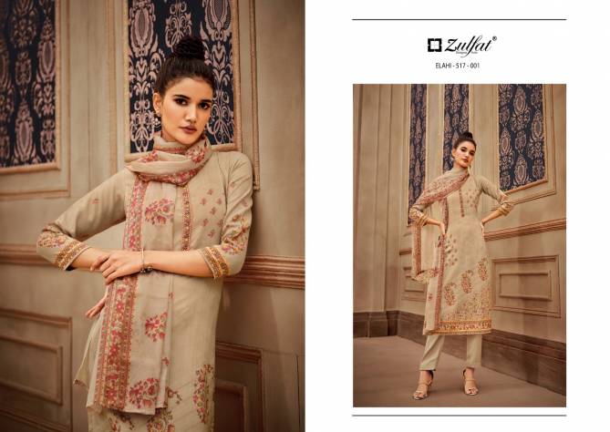 Elahi By Zulfat Printed Pashmina Dress Material Catalog