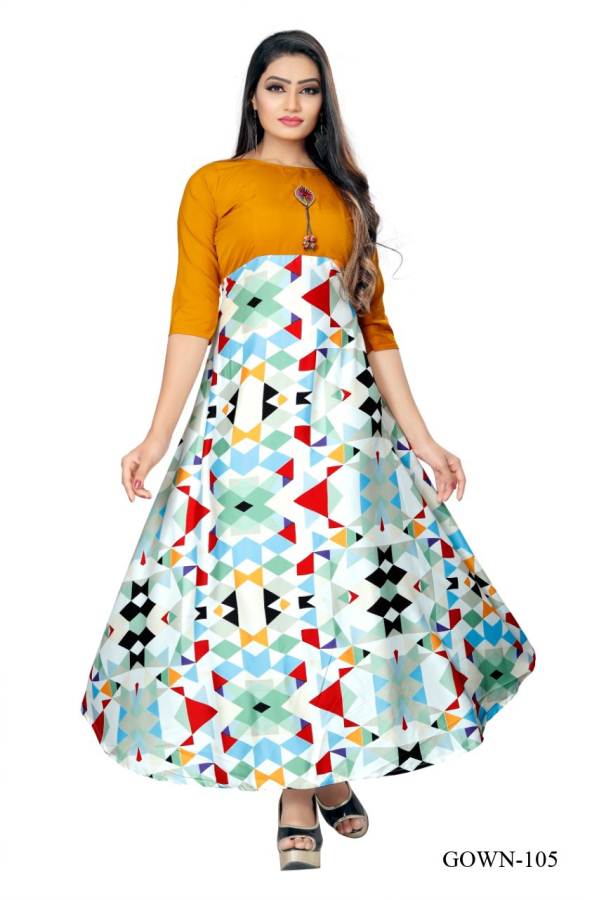 Sabella Fashion Saheri Gown Style Manufacturer Wholesale Designer Kurti  Catalog