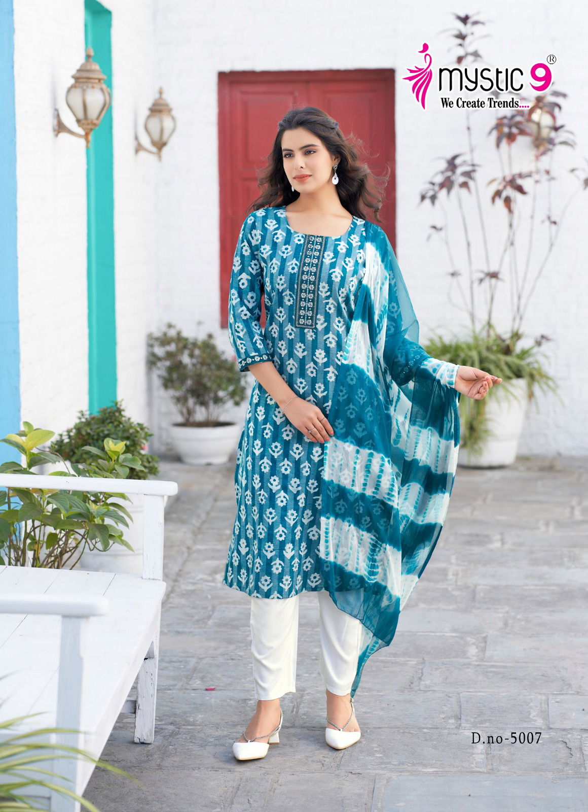 Nisha Vol 5 By Mystic 9 Cotton Dobby Kurti With Bottom Dupatta Orders In India