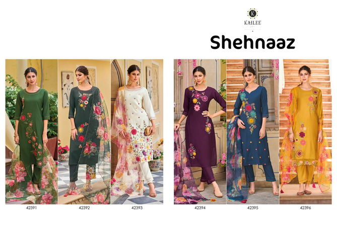 Shehnaaz By Kailee Viscose Silk Readymade Suits Catalog