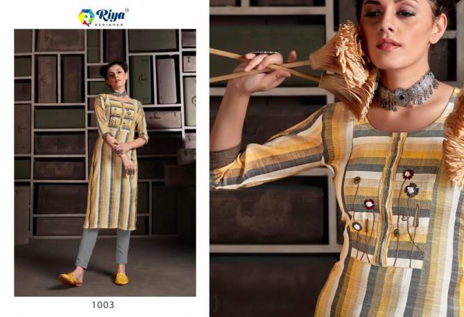 PK FASHION RAINBOW VOL-3 Latest fancy Casual Wear Heavy Cotton Linen Hand loom With Kalimudi Hand Work Kurti With Bottom Collection
