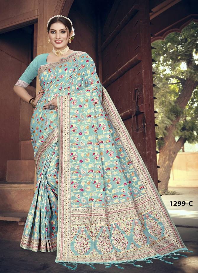 Pashmina 1299 By Sanjana Art Silk Saree Suppliers In India