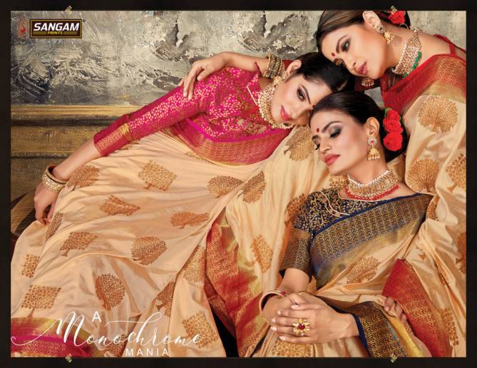 Sangam Armani Latest Designer Fancy Festive Wear Heavy Nylon Silk Sarees Collection
