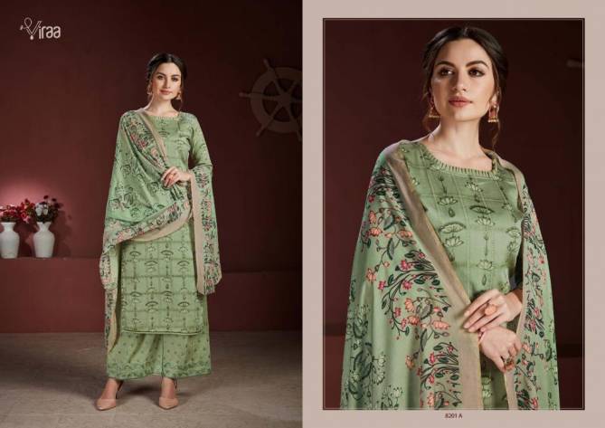 Viraa Taj 82 Latest Fancy Casual Wear Jam Sefli Embroidery Work And Digital Printed Designer Dress Material Collection