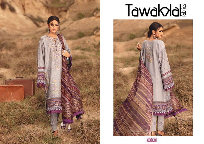 Tawakkal Opulence Latest Fancy Designer Regular Casual  Luxury Cotton 3 Pure Cotton Karachi Dress Material Collection
