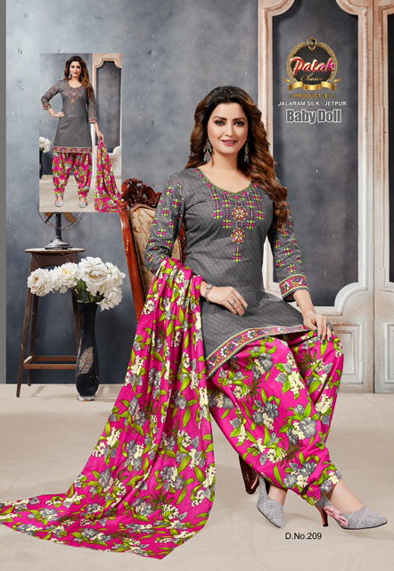 Palak Baby Doll Vol 2 Designer Ready Made Pure Printed Cotton Salwar Suit Collection