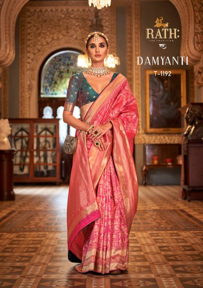 Damyanti 1190 To 1198 By Rath Silk Printed Designer Saree Orders In India