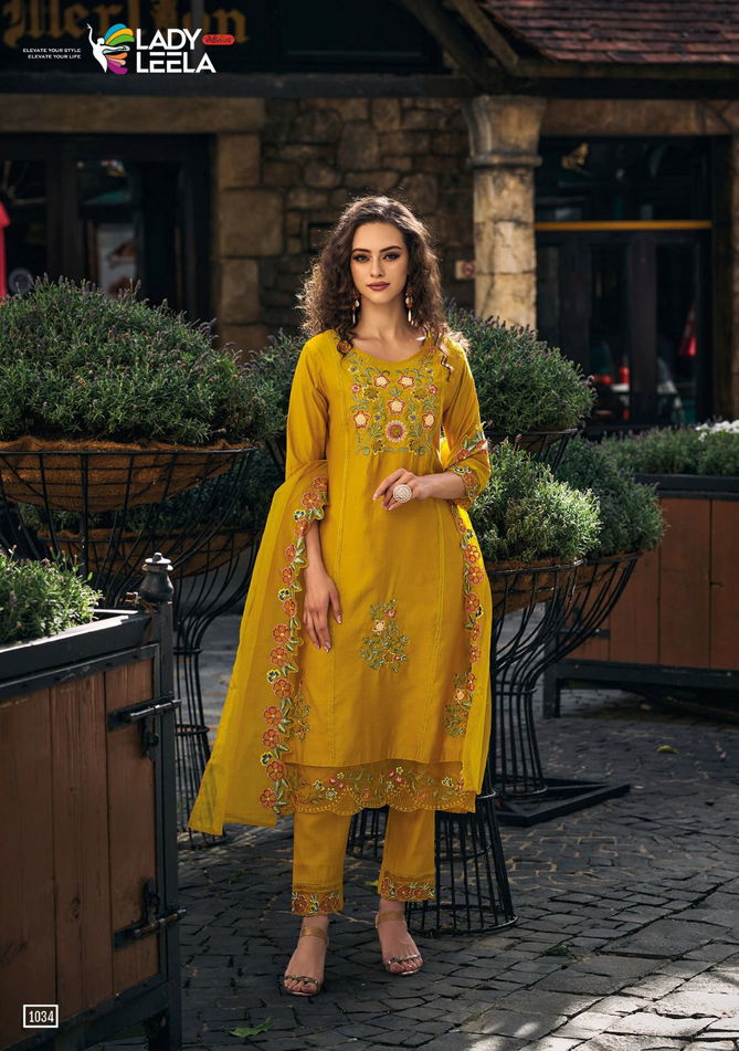 Shiddat By Lady Leela Heavy Embroidered Kurti With Bottom Dupatta