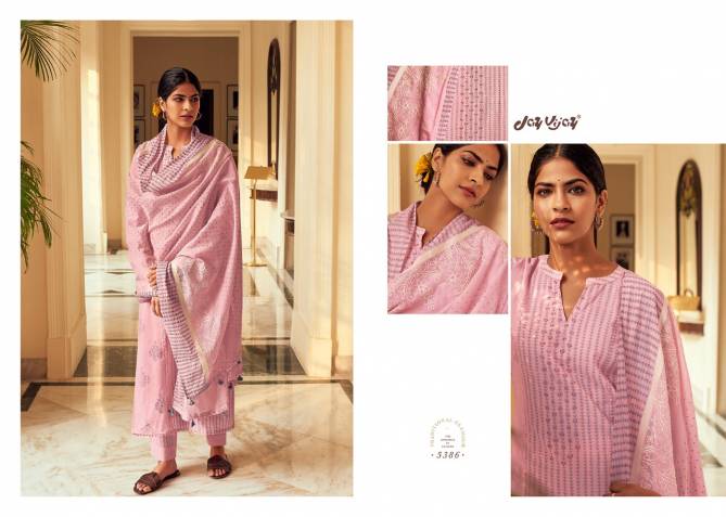 JAY VIJAY SURAHI Fancy Designer Festive Wear Pure Cotton Block Print With Hand Work Salwar Suit Collection
