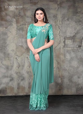 Shiya 2 Latest Designer Imported lycra Party Wear Heavy Worked Saree Collection