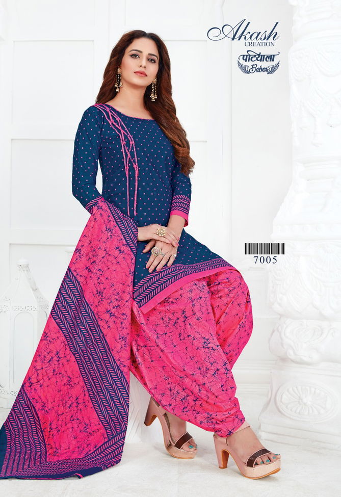 Akash Patiyala Babes Vol 7 Latest Exclusive Printed Cotton Dress Material Collection