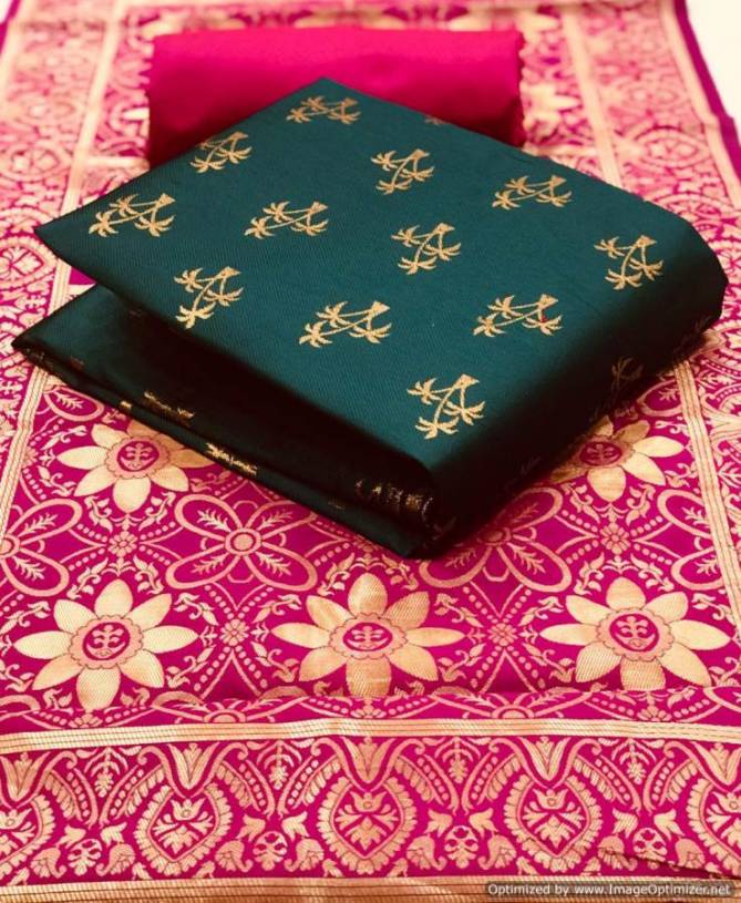 Banarasi 7 Latest Fancy Designer Casual Wear Banarasi Jacquard Designer Dress Material Collection 
