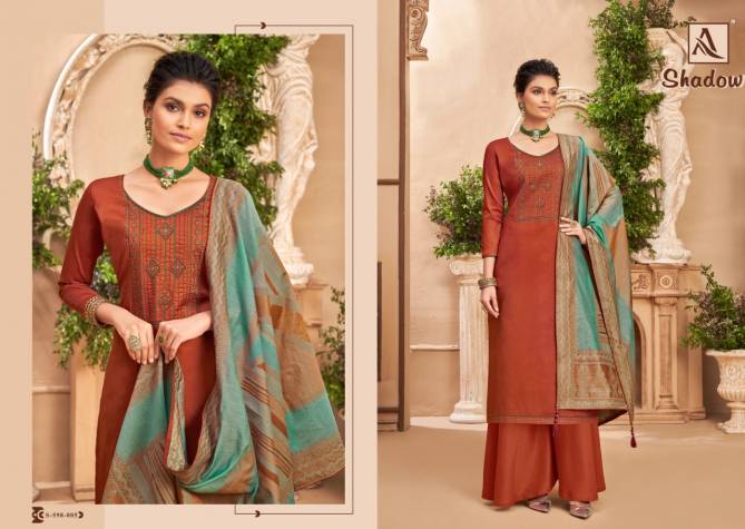 Alok Shadow Pure Jam Cotton with Embroidery and Swarovski Diamond Work Designer Dress Material Collection
