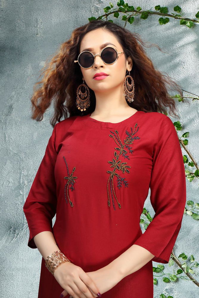 Ft Lotus Simple Latest Designer fancy Ethnic Regular Wear Kurtis Collection
