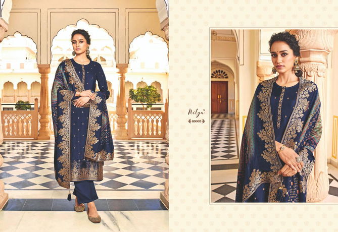 LT FABRICS NITYA VOL-165 Latest Fancy Festive Wear Dola Jacquard With Hand Work Heavy Salwar Suit Collection 