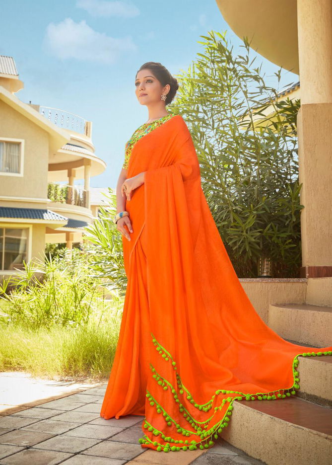 Shreyans Rpid Fire Designer Fancy Look Casual And Function Wear Saree Collection  