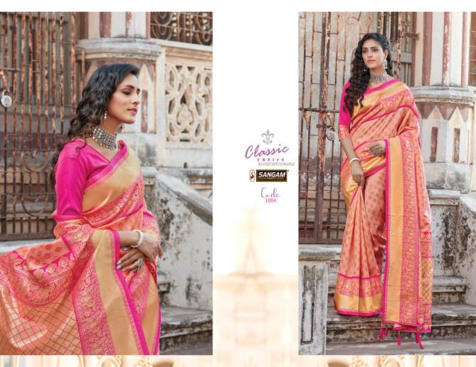 Sangam Goori Silk Latest Fancy Designer Heavy Festive Wear Silk Sarees Collection
