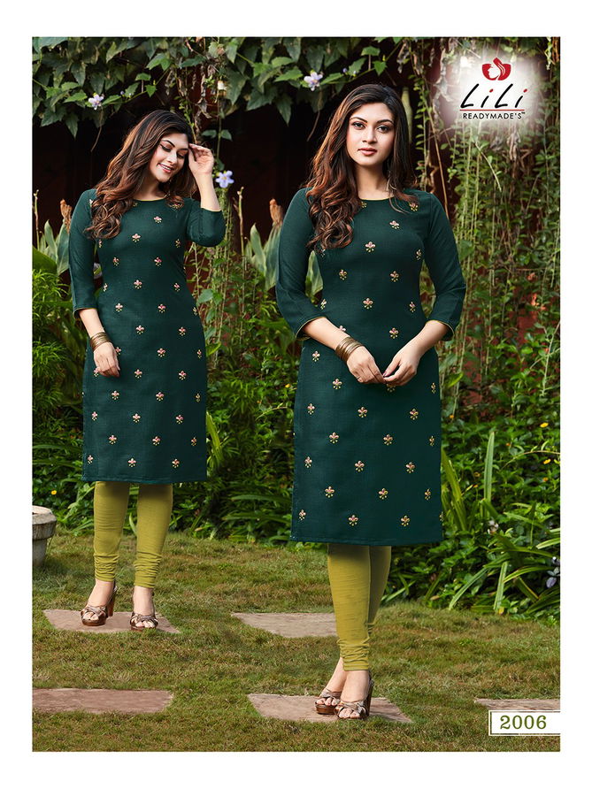 Lili Ayesha Latest Designer Casual Wear Slab Cotton Kurtis Collection
