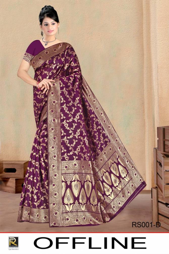 Ronisha Offline Latest Fancy Designer Silk Fancy Casual Wear Silk Saree Collection
