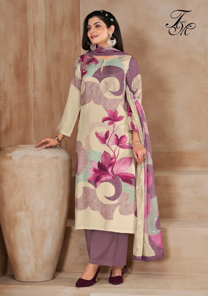 Sagarika By T&M Muslin Silk Dress Material Suppliers In Mumbai