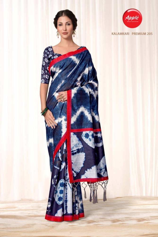 Apple Kalamkari Premium 2 Latest Fancy Designer Regular Casual Wear Printed Saree Collection
