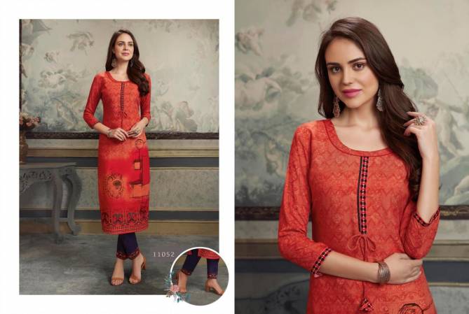 Kalaroop Lotus Latest fancy Designer Casual Wear Kurti With Pant Collection
