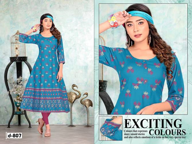 TRENDY Eclairs vol 2 Latest Fancy Designer Heavy Casual Wear Rayon Printed Stylish Kurti Collection