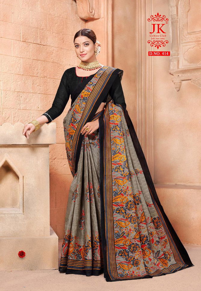 Jk Vaishali 4 Designer Regular Wear Cotton Printed Saree Collection
