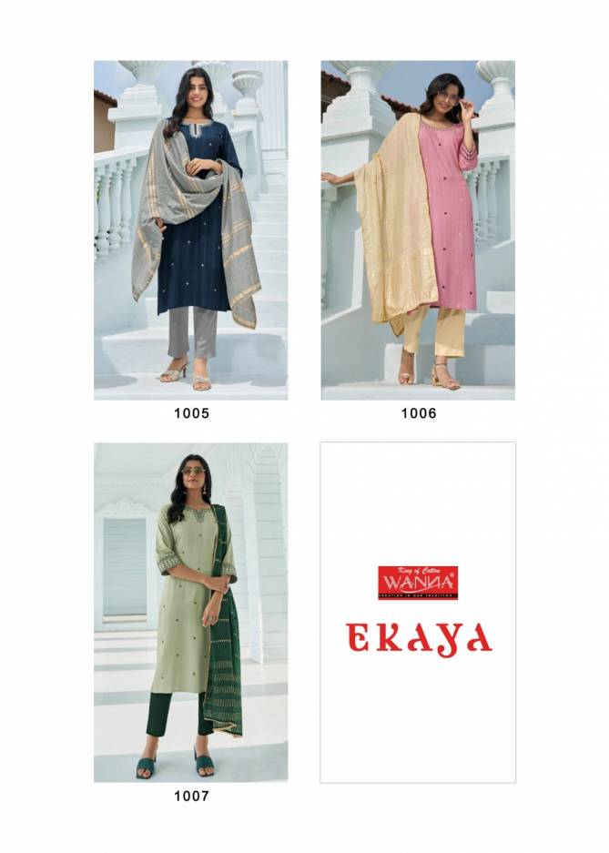 Ekaya By Wanna Pure Viscose Readymade Suits Catalog