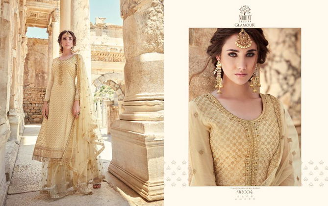 MOHINI GLAMOUR VOL-90 Latest fancy festive Wear Georgette Embroidery Work Heavy salwar suit Collection