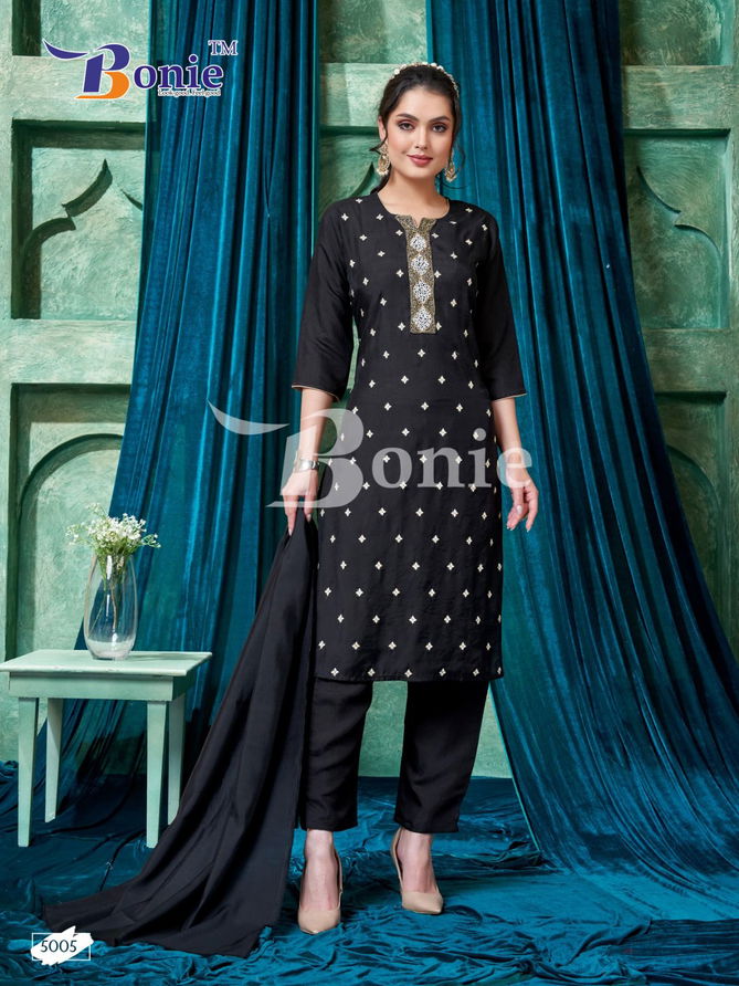 Flora 5 By Bonie Silk Kurti Bottom With Dupatta Catalog