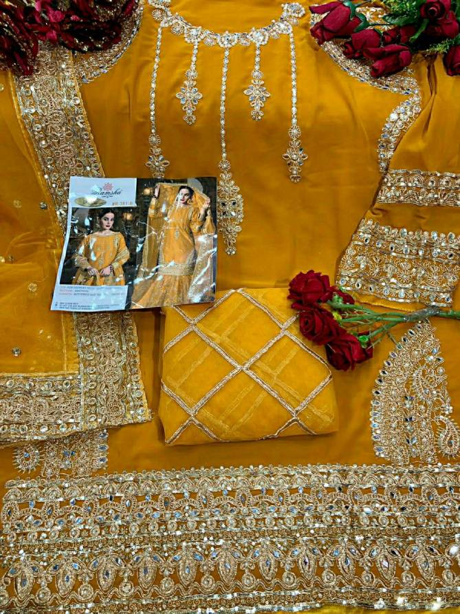 Ramsha R 381 Colour Ethnic Wear Georgette Embroidery Pakistani Salwar Kameez Collection