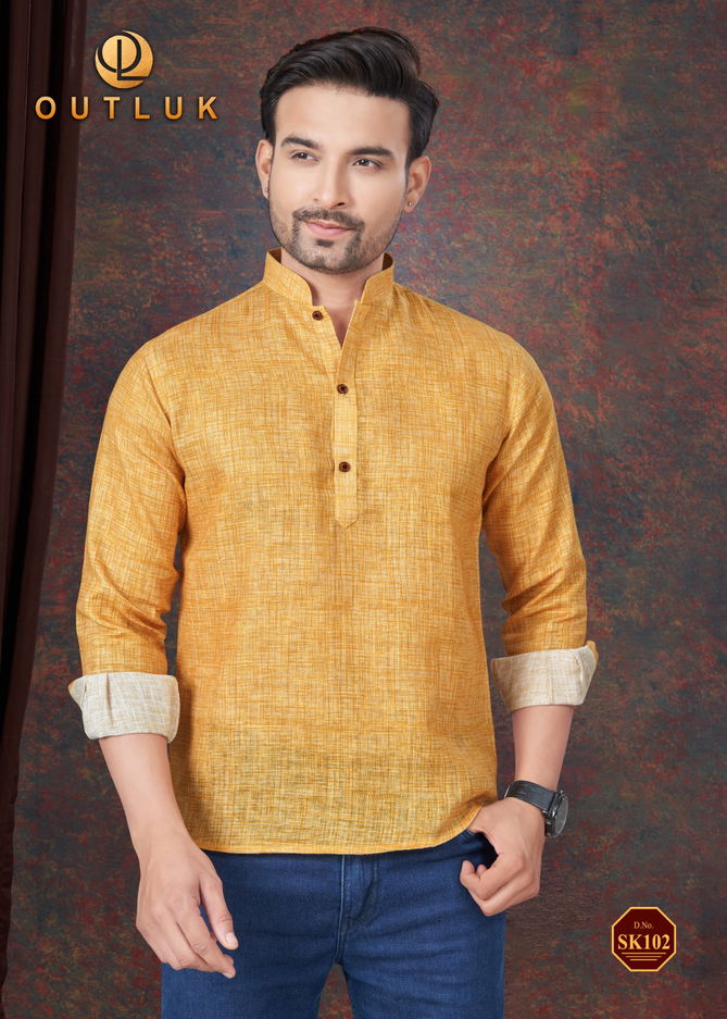 Short Kurta Vol 2 By Outluk Pure Linen Mens Wear Wholesale Manufacturers