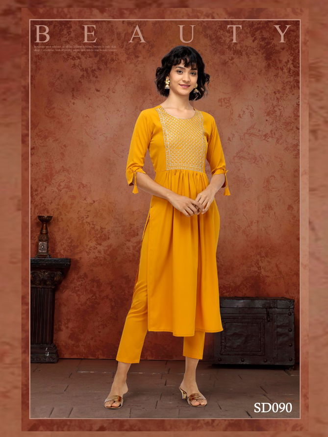 Irish Latest Fancy Ethnic Regular Wear Poly makhan Kurti With Bottom Collection