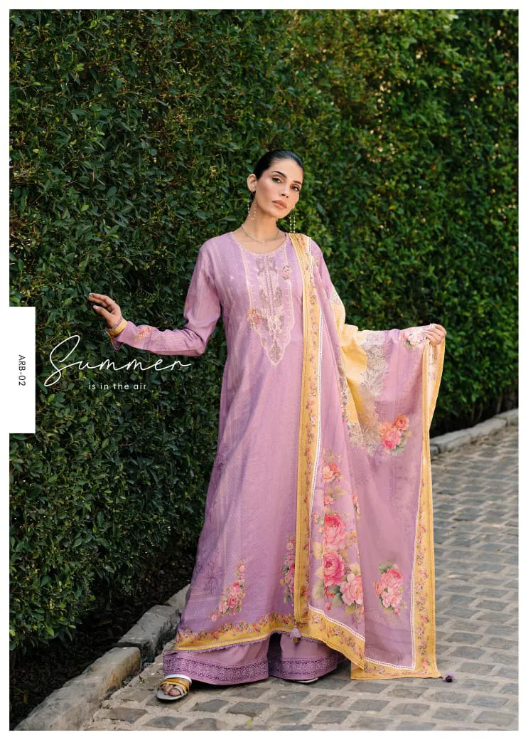 A Royal Bouquet By Varsha Lawn Cotton Printed Salwar Suits Suppliers In India