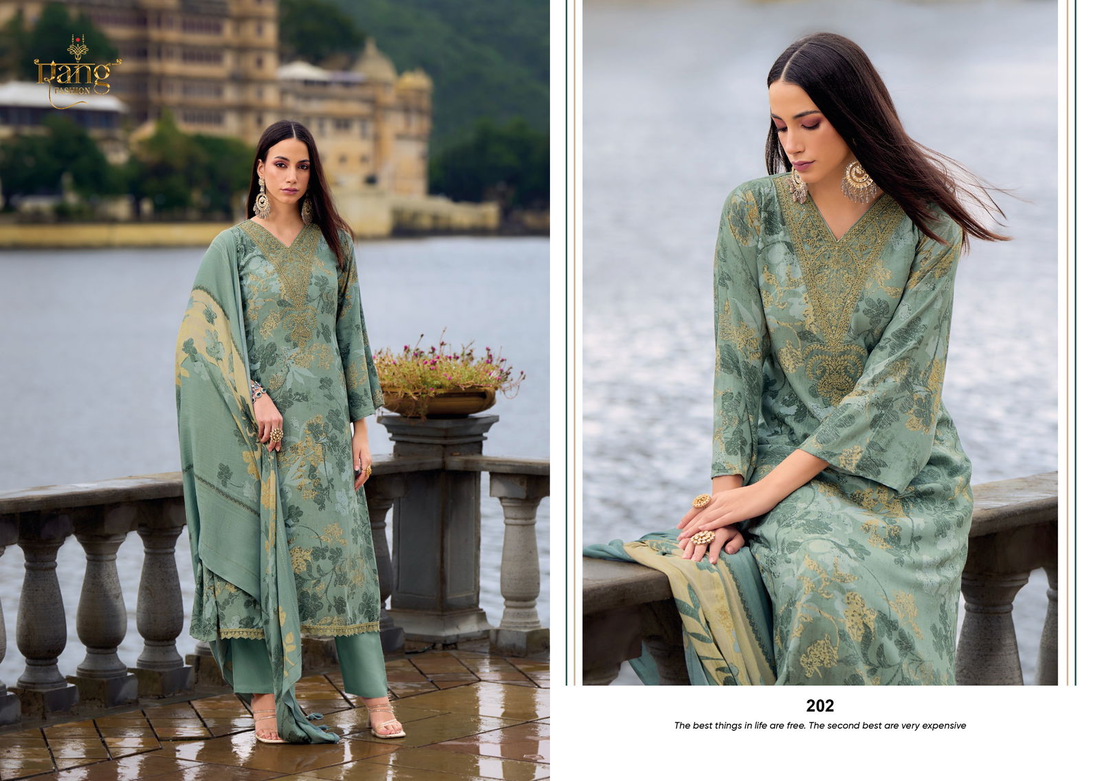 Tanishka Vol 2 By Rang Viscose Digital Printed Dress Material Orders In India