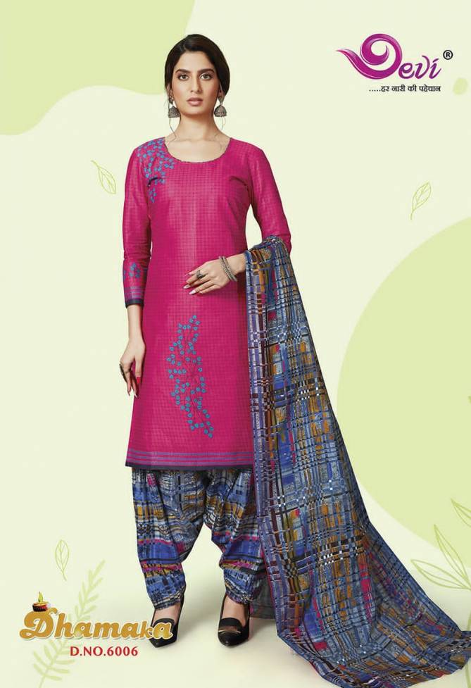 Devi Dhamaka 6 Latest Collection Of Regular Wear Printed Cotton Dress Material