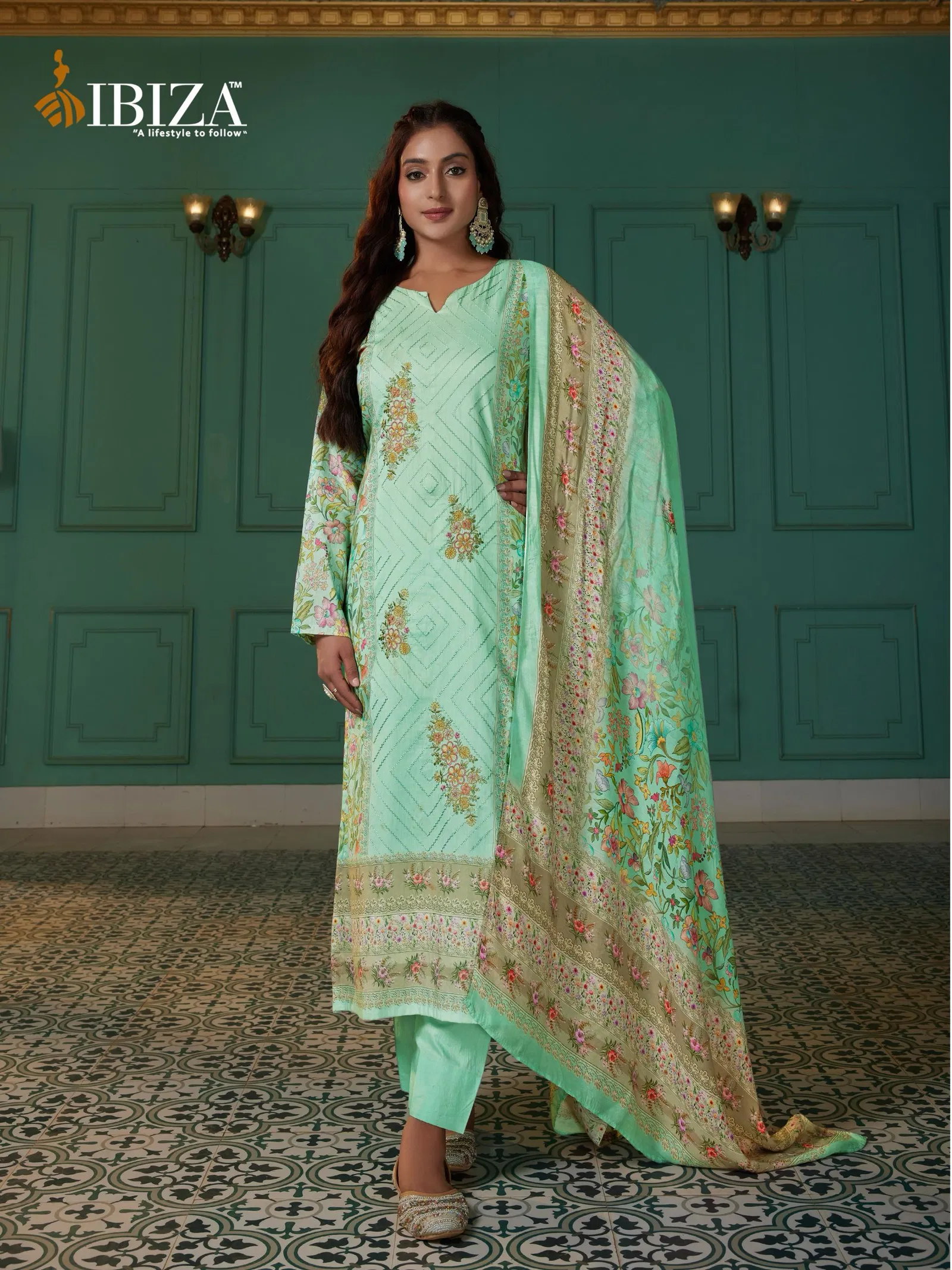 Nimrat By Ibiza Lawn Cotton Printed Designer Salwar Kameez Orders In India