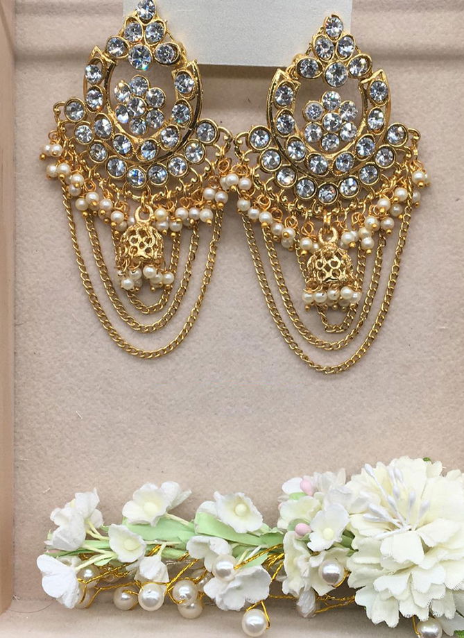 New Jhumka And Chain Design Earrings Collection For Party And Functions