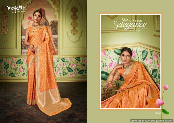 Manjolika Maitri Silk Bridal Wear Designed Banarasi Silk Saree Collection 